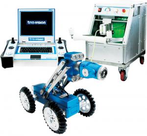 China CCD Camera Robotic Crawler Pipe Inspection System , Duct Inspection Robot on sale