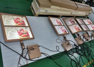 Quality Customized design LCD MONITOR golden color frame for casion table casion trend board with splitter inside lcd display for sale