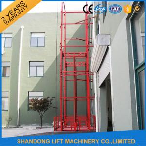 Quality Guide Rail Chain Hydraulic Elevator Lift , Home Cargo Double Cylinder Hydraulic Lift for sale