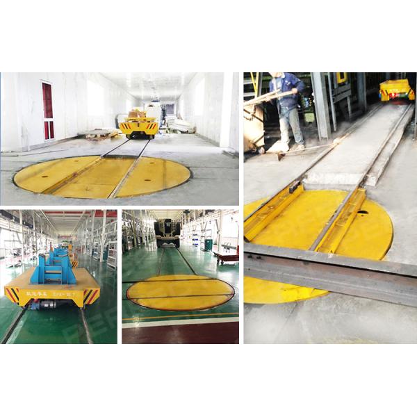 Manual / Powered Pallet Turntable For Factory Cargo Crossing Transportation