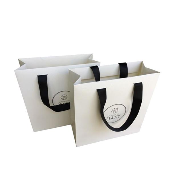 Colorful Custom Printed Paper Bags , Logo Printed Paper Bags With Handles