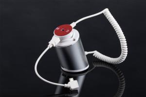 Quality COMER Retail Shop desk Display Magnetic Multiple Mobile Phone Holder With Alarm And Charging Function for sale
