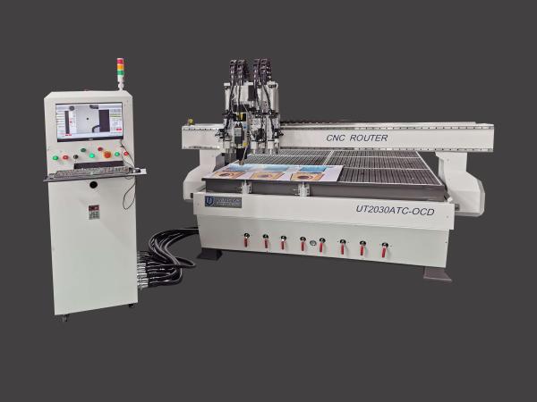 Buy Linear Tool Changer ATC CNC Router With Oscillating Cutter CCD Japan Shimpo Reducer at wholesale prices