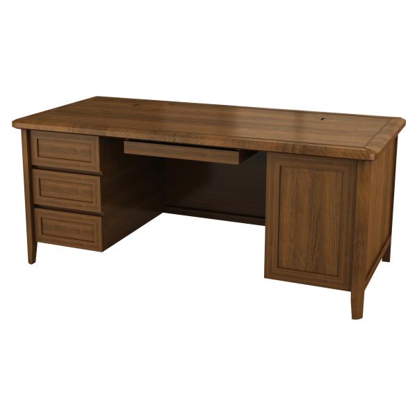 24" X 60" Executive Office Table , Solid Wood Sturdy Computer Desk