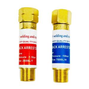 Quality Upper Oxygen Acetylene Flashback Arrestor with 1.5 bar and 10 bar Working Pressure for sale