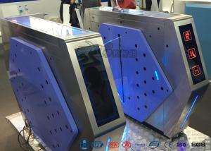 Quality Access Control Automatic Flap Barrier Gate Walk Through Optical Turnstile for sale