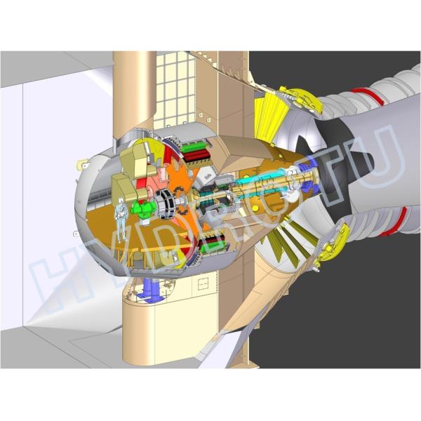 High efficiency Reaction type Bulb Hydro Turbine / water turbine for low water head hydropower Project