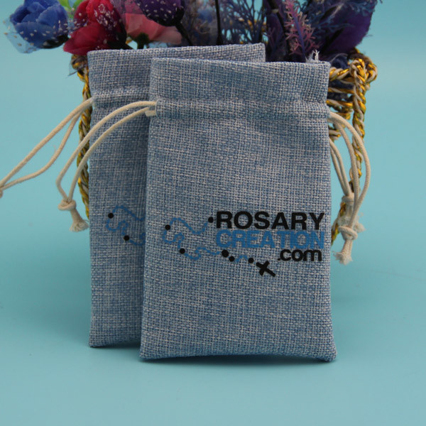 Soft Recyclable Jute Drawstring Bag For Jewelry 10 X 15cm / 12 X 17cm Size