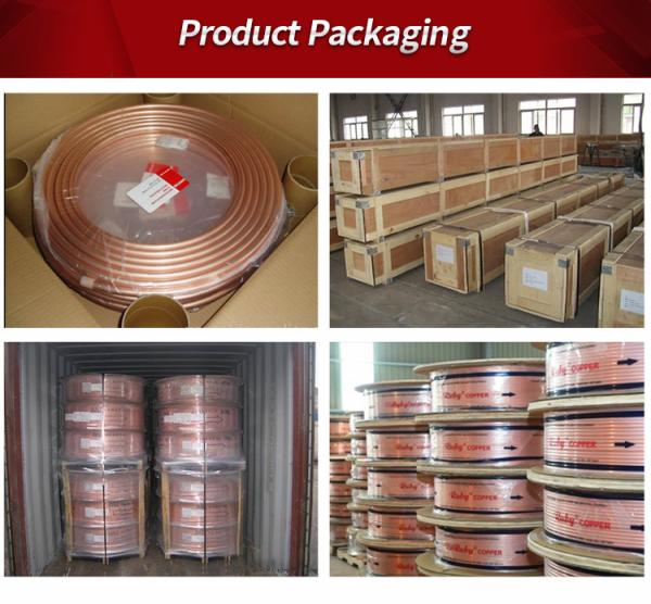 UNS 500m JIS C1100 Copper Coil Tube Pipe For Heat Exchanger