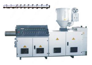 High Speed Single Screw Plastic Extruder Precise Control For HDPE Pipe Sheet Extrusion