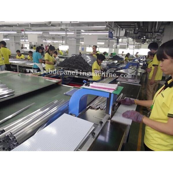 60W V Cut Pcb Depaneling Machine Web Guide Up And Down 2 Circular Blades