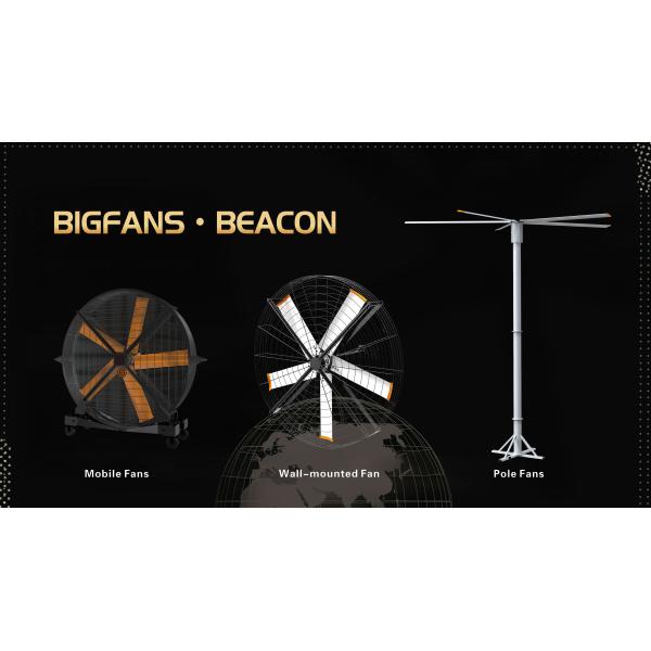 Adjustable Length Outdoor Standing Fan Pole Mounted Hvls Fan 24 Ft Diameter