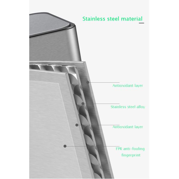 Automatic Touchless Sensor Smart Stainless Steel Induction / Kick / Press Button Smart Trash Can