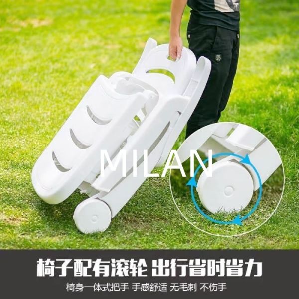 Durable PP Material Lounger,Chair,Table for leisure usage in Park,Restort