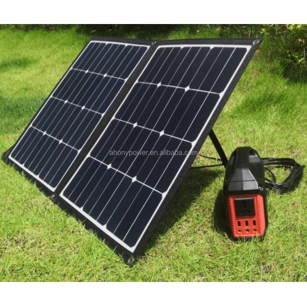 60w 80w 120w Portable Small Solar Panels Ground Mounting For Emergency