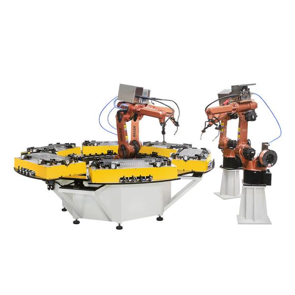 Buy Six Axis Industrial MIG Welding Robot For Storage Wire Shelf Corner Shelf Welding Robot at wholesale prices