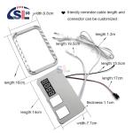 Smart Double Button Touch Sensor Switch with Time and Temperature Output Voltage