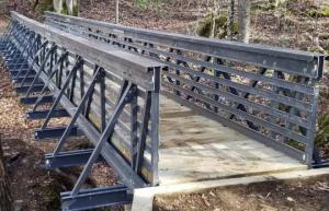 Quality Lightweight FRP Pedestrian Bridges Fibreglass Bridge Only Beams And Plates Required for sale