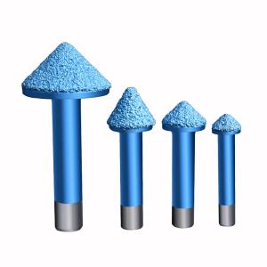 CNC Engraving 3D Router Bits for Hard stone vacuum brazed 3D carving tools