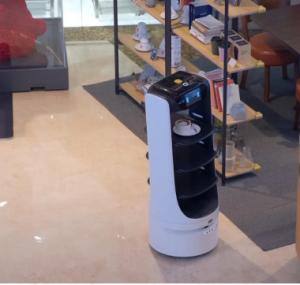 Quality Waiter Voice Restaurant Service Robot Multitasking Climbing Coffee Delivery Robot for sale