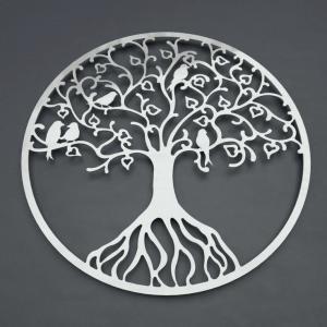 Quality Modern Metal Wall Sculpture Tree Of Life Stainless Steel Hanging Wall Art for sale