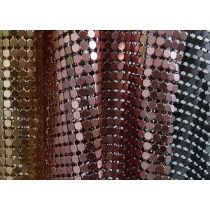 Quality Aluminium Metallic Sequin Fabric Curtain Panels 4mm 8mm Customized for sale