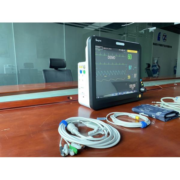 15 inch multi parameter cardiac patient monitors with HL7 compatible function, applied for OR/OT, ICU, CCU, general ward