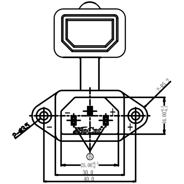 Jbocnt 30A 60A Power Connectors AC Power Supply Socket 3 Pin With Rubber Cover
