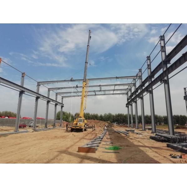Industrial Portal Frame Q355B Grade Prefab Structure Steel Building Workshop
