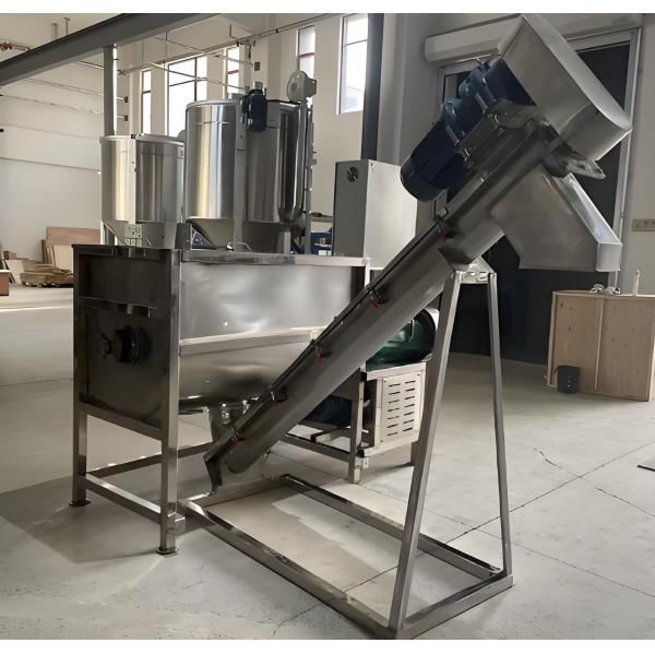 U-shaped Automatic Feeding Single-axis Spiral Conveyor For Chemical Powders Made Of Stainless Steel