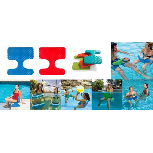 Quickly Dry Pool Saddle Floating Seat Easy Storage Nylon Threaded 3mm-8mm