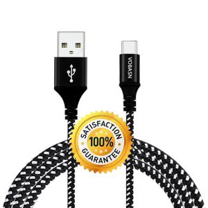 Quality Max 2.4A Braided USB Cable USB 2.0 To Type C 3.1 With USB C Reversible Connector for sale