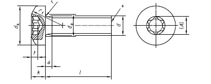 Grade 4.8 Pan Head Screw , M6X26 Stainless Steel Flat Head Socket Cap Screw