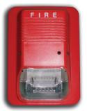 Fire Alarm Siren with Red Strobe Flash