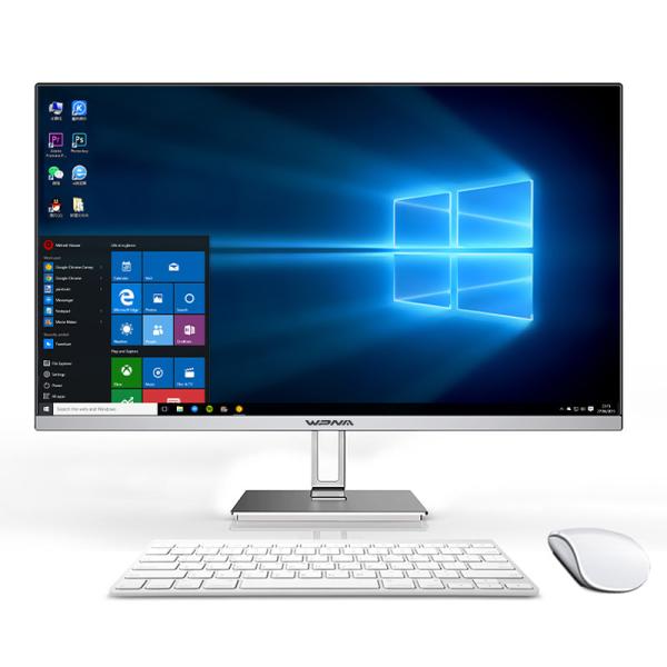 Buy White 23.6inch Business Gaming Desktop Laptop Computer Hardware Software Barebone All-in-one Pc at wholesale prices