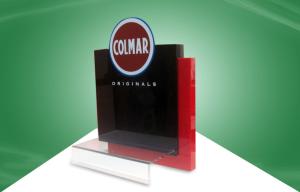 Classical Cardboard Display Shelves , Shoe Display Racks Screen Printing