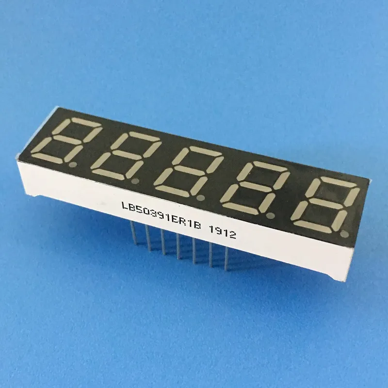 Super Bright Red 7 Segment LED Display 0.39inch 5 Digit Common Anode for Digital Frequency Convertor