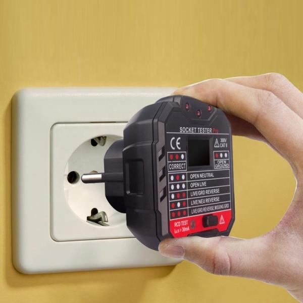 Buy RoHS EU Version 48 Volt Socket Tester With RCD Test at wholesale prices