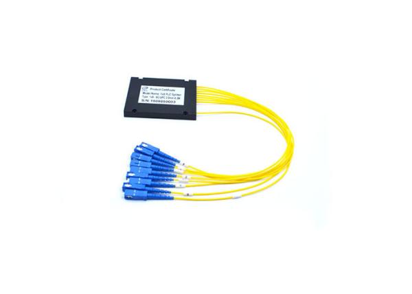Buy 1X8 PLC Splitter With Black Cassette , Reliability PLC Optical Splitter For FTTB at wholesale prices