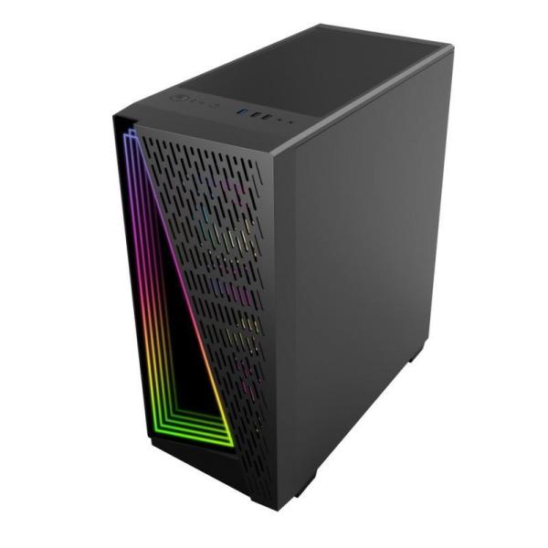 Dazzle Time Tunnel Effect Support ARGB fans in 12cm Black and White are available. Side panel is Tempered Glass.