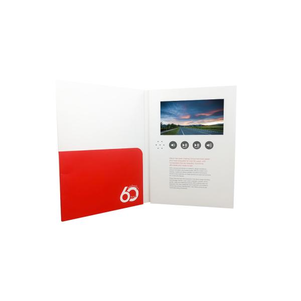 Buy Custom LCD screen Invitation video player greeting card video folder at wholesale prices