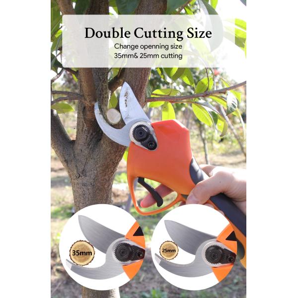 SWANSOFT Garden Trees Branches Cutter Electric Pruner Shears Battery Pruning Shear