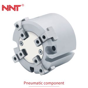 Quality Repeatability 0.01mm 4 Jaw Pneumatic Gripper Cylindrical Robot Arm for sale