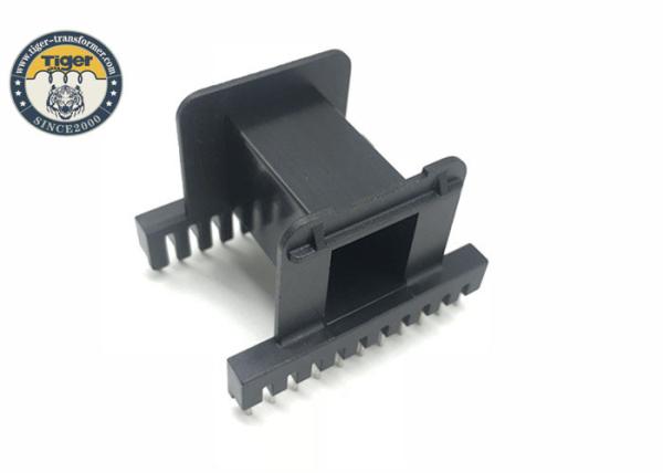 Buy High Frequency Transformer Bobbin Customized Black Plastic Composition With Pins EE55 at wholesale prices