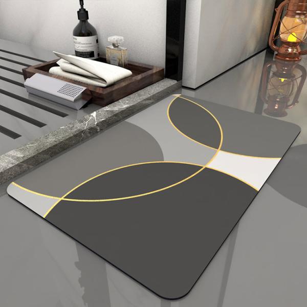 Buy Soft Custom Fast Drying Bath Mat With Non Slip Bottom at wholesale prices