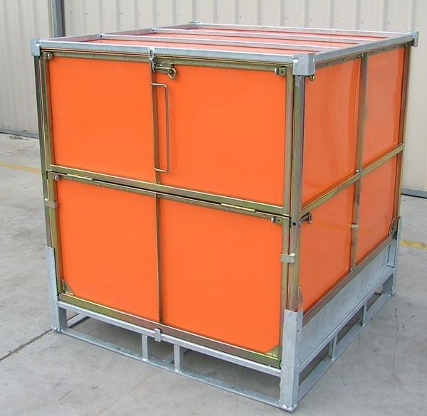 Buy Solids Foldable Pallet Container / Rigid Intermediate Bulk Containers PP Panel at wholesale prices