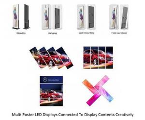 China Indoor Advertising 3mm RGB  Led Poster Panel  , Electronic Poster Display 576*1920mm on sale