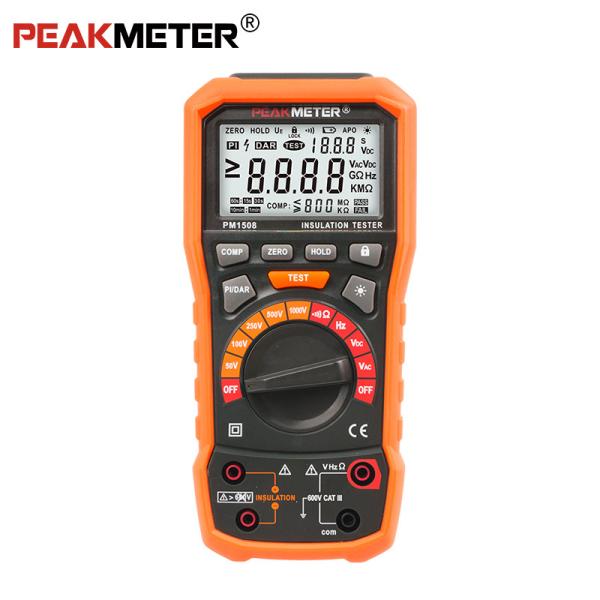 Buy 100GOhm Max Handheld Digital Insulation Resistance Tester PI / DAR Function at wholesale prices