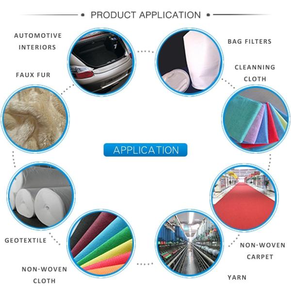 regenerated royal blue color polyester staple fiber in 1.4d or 1.5d x 38mm