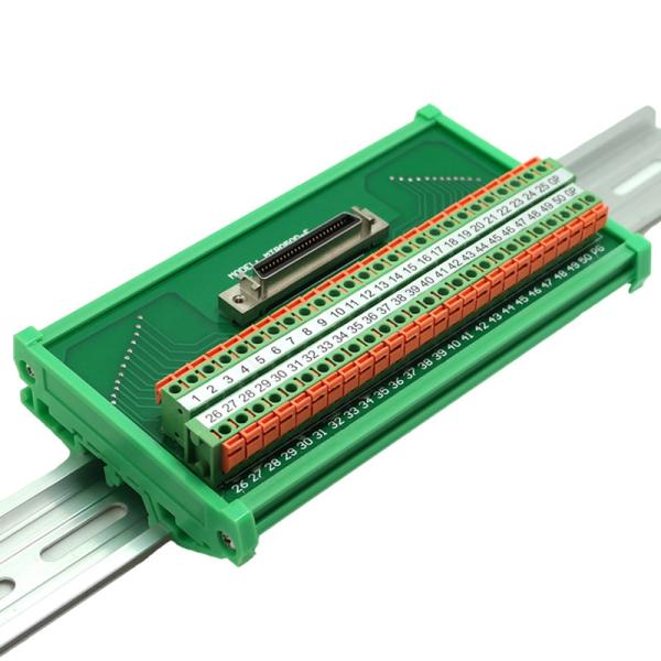 Buy SCSI 50 Pin Quick Connectors Spring Clamp Terminal Blocks Breakout Board Adapter at wholesale prices